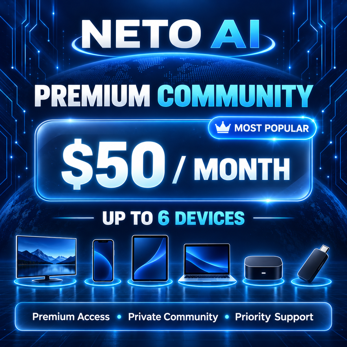 Neto AI Premium Community — Monthly Access