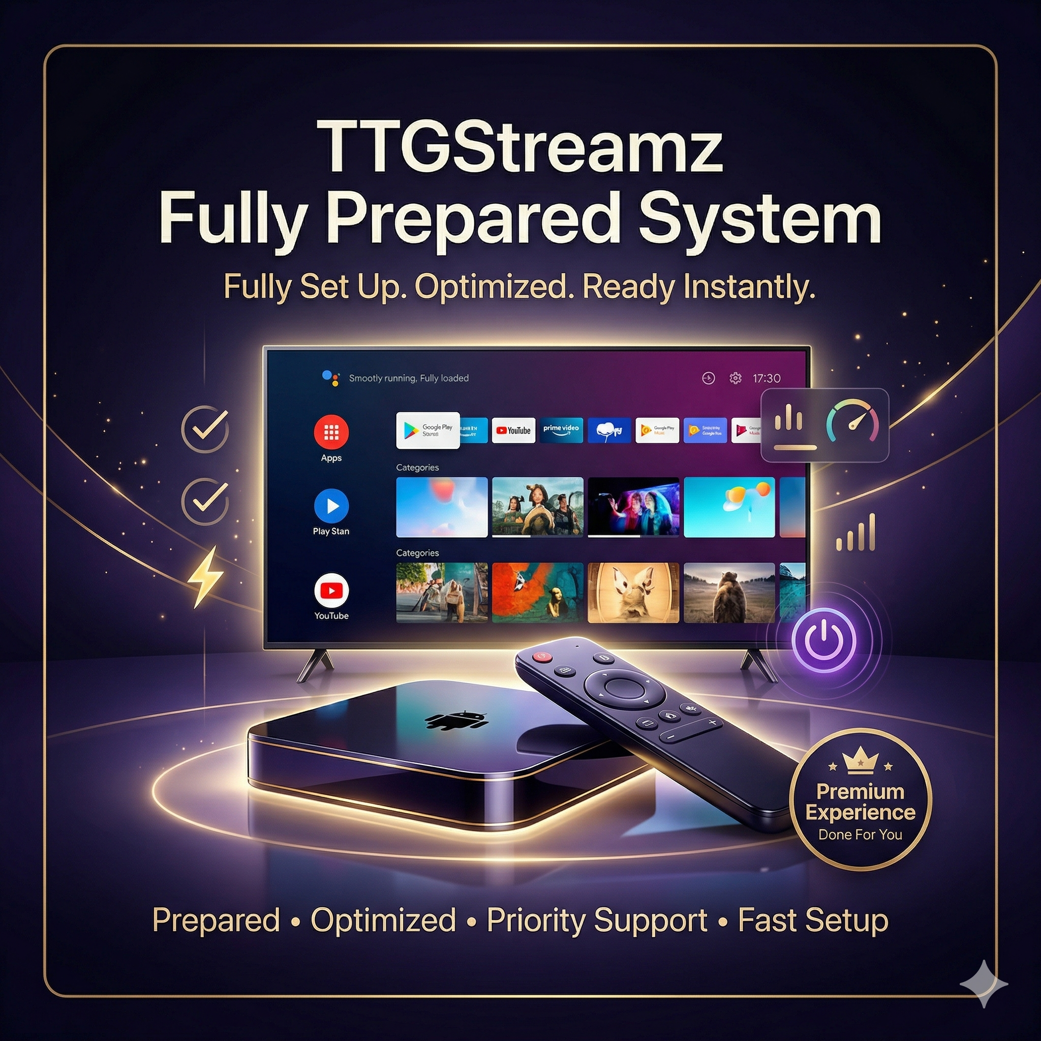 ⚙️ TTGStreamz Fully Prepared System