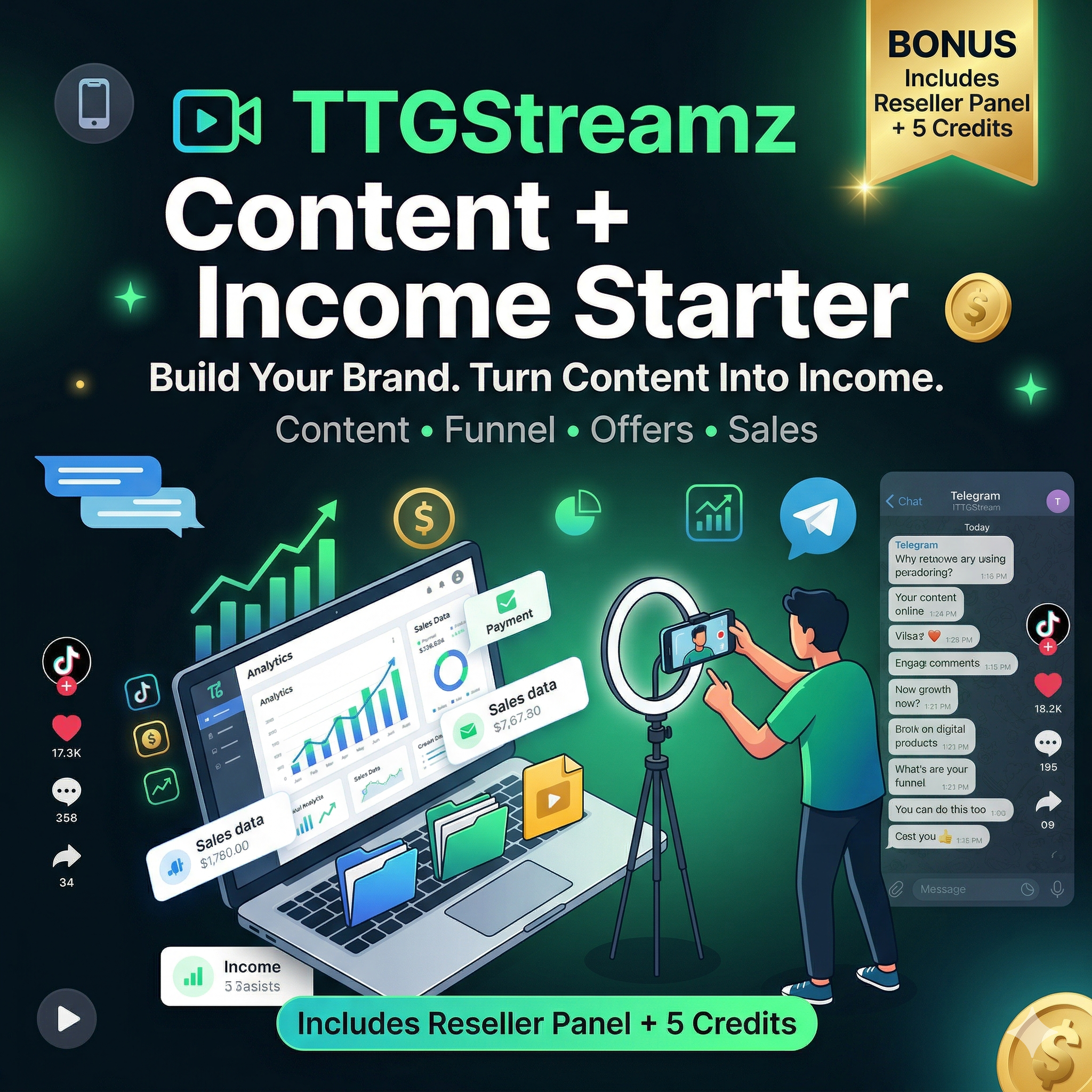 TTGStreamz Content + Income Starter (YOUR BRAND)