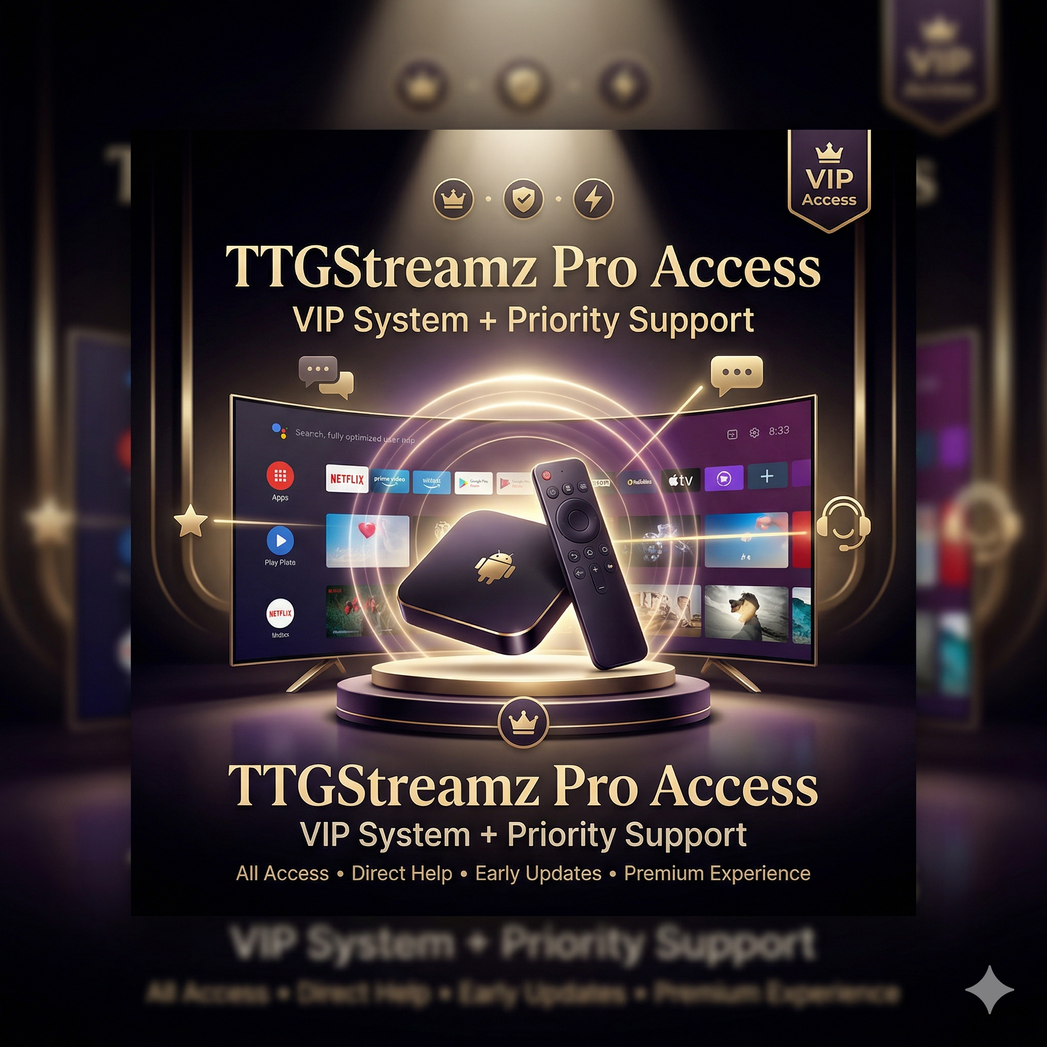 👑 TTGStreamz Pro Access System – Premium Setup & Priority Support Package
